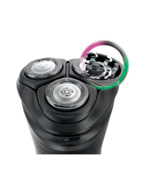 Philips Series 3000 - Dry & Wet Electric Shaver | 2 Pin Plug, Shiny Black