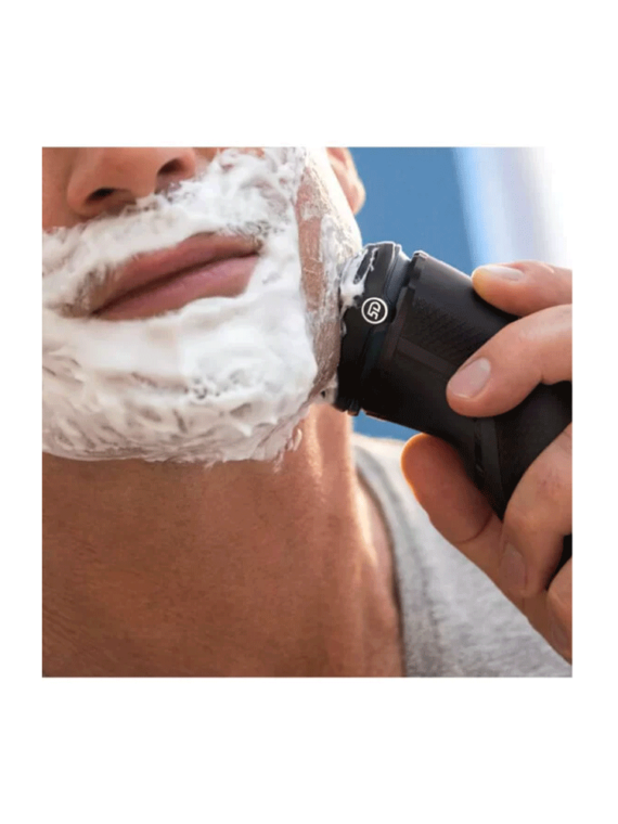 Philips Series 3000 - Dry & Wet Electric Shaver | 2 Pin Plug, Shiny Black