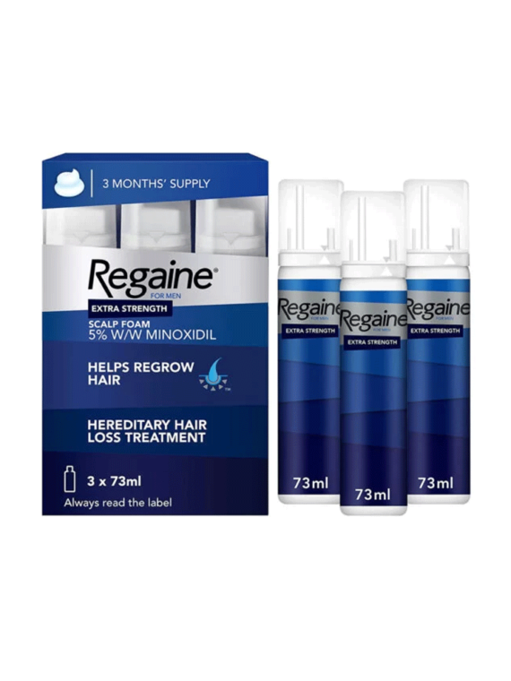 Regaine for Men - Hair Regrowth Scalp Foam | EXTRA STRENGTH, 3 Months Supply