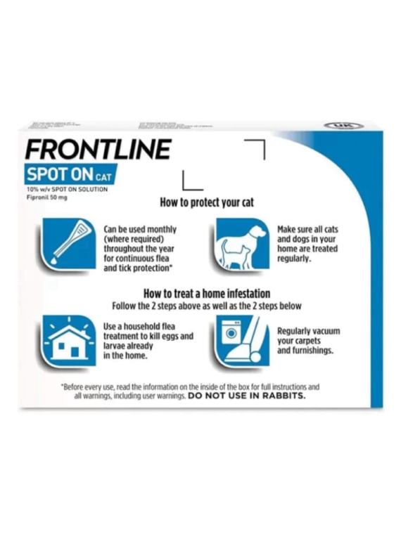 FRONTLINE Spot On Flea & Tick Treatment For Cats and Ferrets 6
