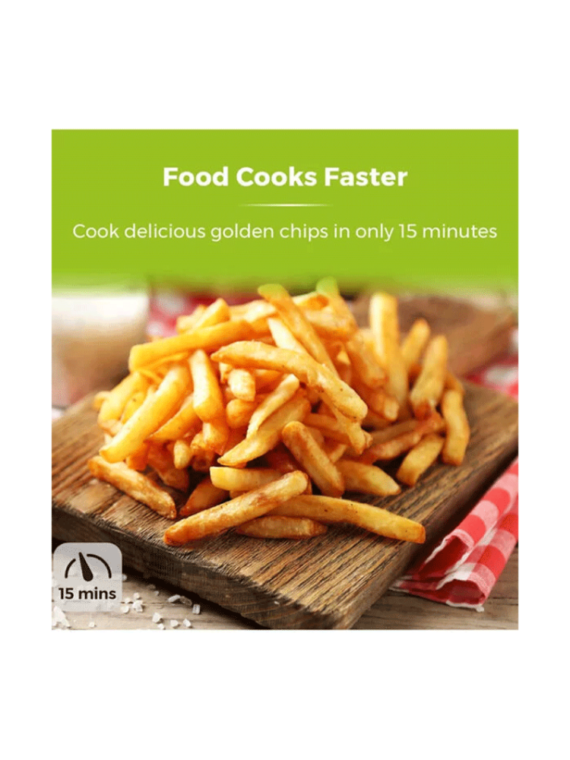 Tower T17021 Air Fryer with Rapid Air Circulation | 60-Minute Timer, 4.3L, Black